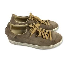Rare NoHow Suede Sneakers in Light Taupe Camel Size 41 Intl Distressed Trainers